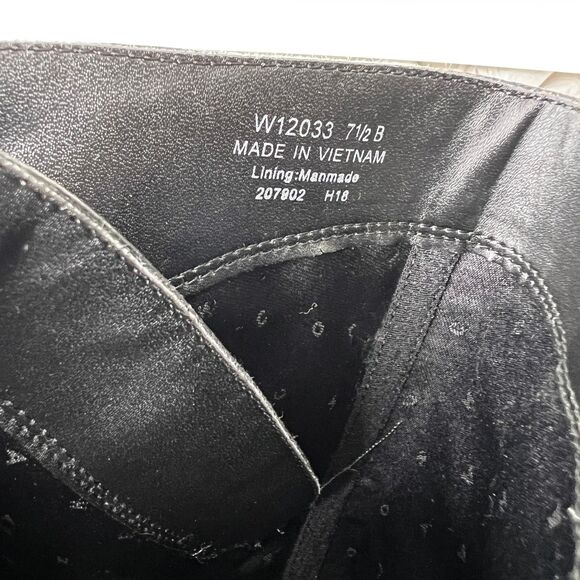 Cole Haan Harrington Knee High Riding Boot Black Leather equestrian W12033 - Picture 7 of 9